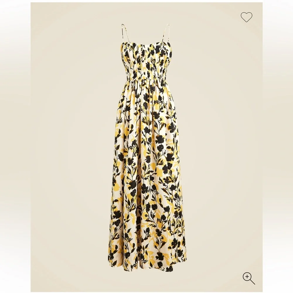 J.Crew Collection ruched maxi dress in luster georgette, size 2 - Picture 3 of 7